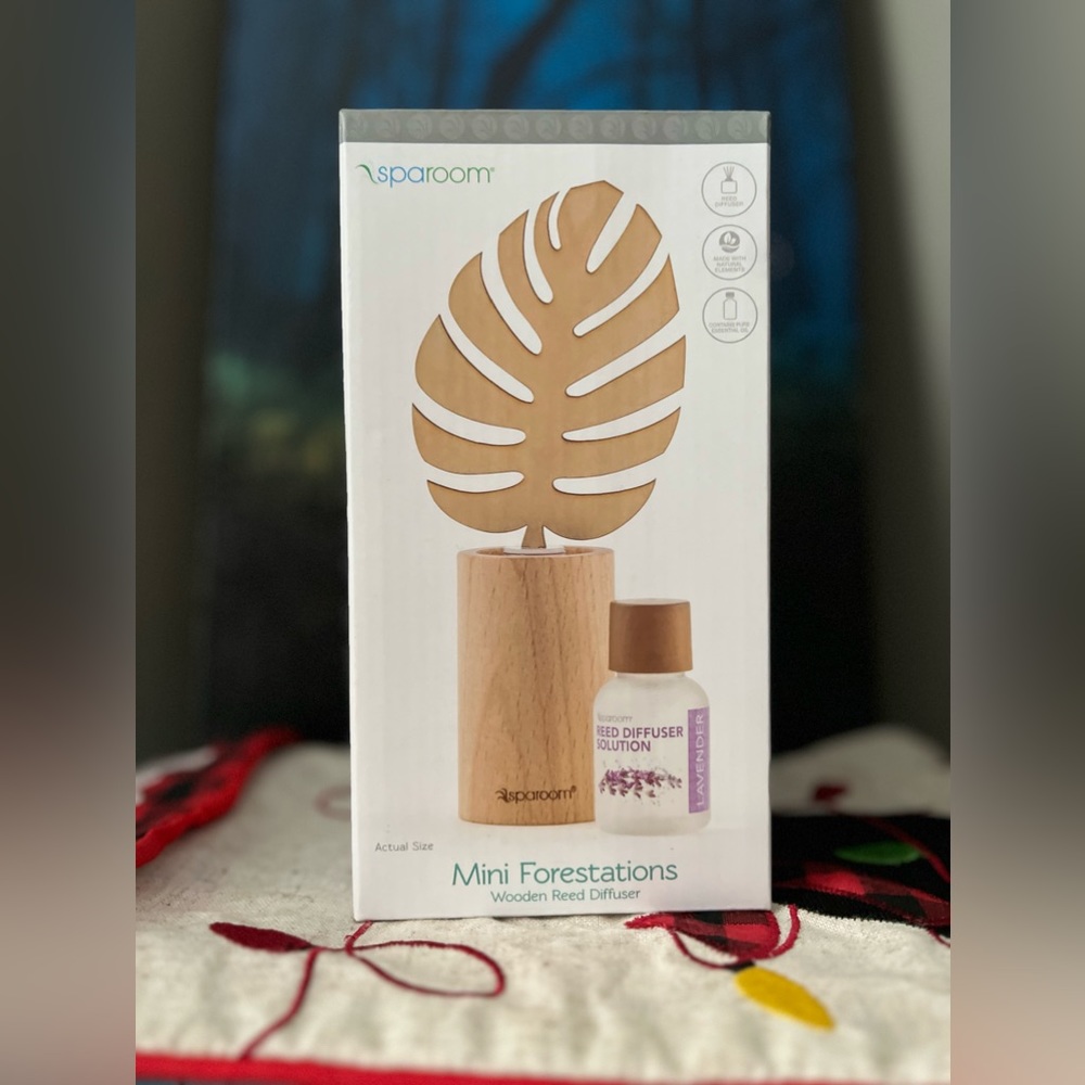 Wooden Reed Diffuser Mini Forestations Lavender - Picture 4 of 4